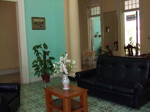 'Living room' Casas particulares are an alternative to hotels in Cuba.